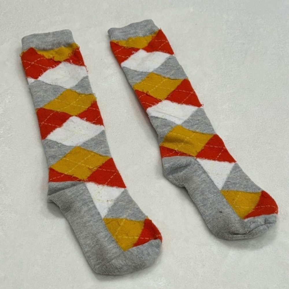 XHILARATION Women's Cotton Multicolor Geometric Knee High Socks - size 4-10